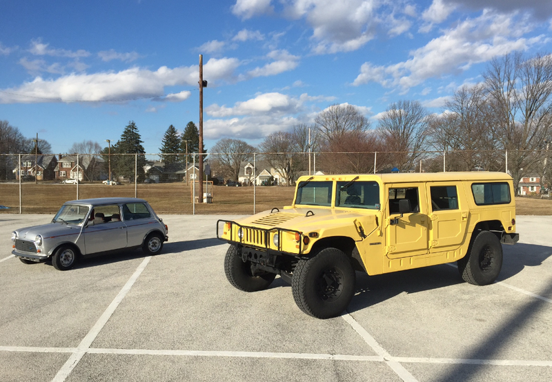 Illustration for article titled Comparison Test: Original Mini vs.
Original Hummer